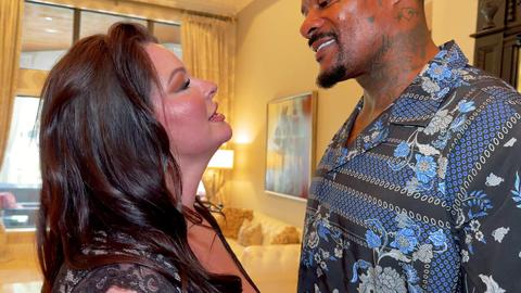 Hubby Calls but BBW Wife Is Busy With Her Side Piece
