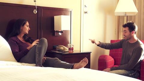 Busty MILF Ava Addams gets wild with James Deen in a hotel