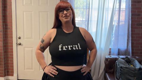 Busty bexx - redhead, glasses, milf, pawg, bbw, high heels, big tits, big boobs, big ass, big butt, couch, tattoos, cumshot, cum on face, cum in mouth