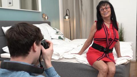 Inna white, Mona marley & Lillian black - lenny yankee, brunette, stepgrandma, stepgranny, stepgrandson, photographer, mature, older woman, younger guy, young boy, big tits, big boobs, busty, huge breasts, natural breasts, voluptuous, bedroom, cumshot, cum on tits