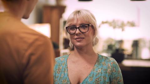 Jessica ryan - parker ambrose, stepmom, stepson, taboo, blonde, glasses, big tits, big boobs, bedroom, creampie, cum in mouth, cumshot