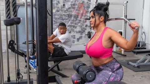 Kailani kai - lil d, latina, workout, gym, bbc, older woman, younger guy, toyboy, young boy, leggings, hairy bush, milf, mature, big tits, big boobs, big ass, big booty, big butt, busty, thick, hairy pussy, big black cock, cumshot