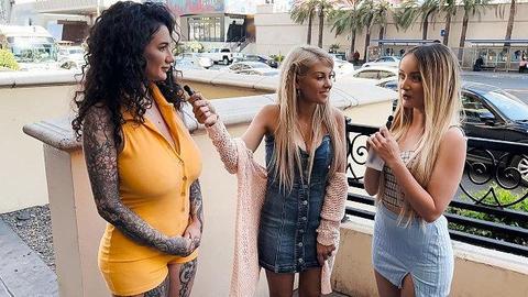 Kayla kayden - lesbian, threesome, milf, sex toys, strap-on, blonde, brunette, tattoos, bedroom, older woman, teen, arabelle raphael, maria kazi