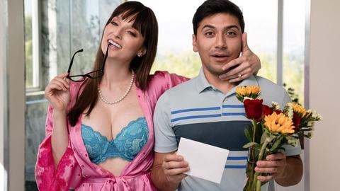Lexi luna - max fills, stepmom, stepson, glasses, taboo, older woman, younger guy, milf, big tits, big boobs, bedroom, cumshot, cum on tits