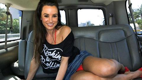 Lisa ann - stranger, car, van, bus, vehicle, milf, older woman, big tits, big boobs, big booty, mature, big butt, big ass, brunette, busty, cumshot, cum on tits