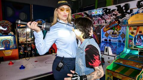 Ryan keely - elias cash, security guard, police officer, cop, older woman, younger guy, young boy, milf, blonde, big tits, big boobs, big ass, big butt, big cock, tattoos, cumshot