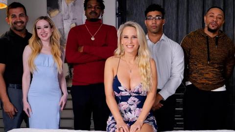 Sadie rose - alaina taylor, blonde, gangbang, interracial, bbc, big black cock, busty, hotwife, milf, creampie, group sex