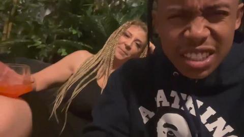 Sara Jay smokes, talks dirty, and fucks Lil D in the kitchen