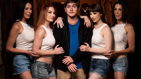 Shay sights, Lexi luna, Reagan foxx & Sophia locke - tyler cruise, isiah maxwell, reverse gangbang, bbc, redhead, outdoor, brunette, big tits, big boobs, busty, big cock, older woman, younger guy, young boy, bedroom, cumshot, mighty dee, slim poke