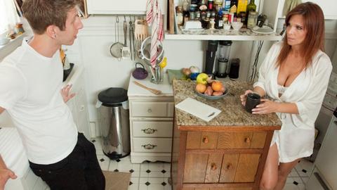 Taboo MILF gets bound and punished by her younger adopted son